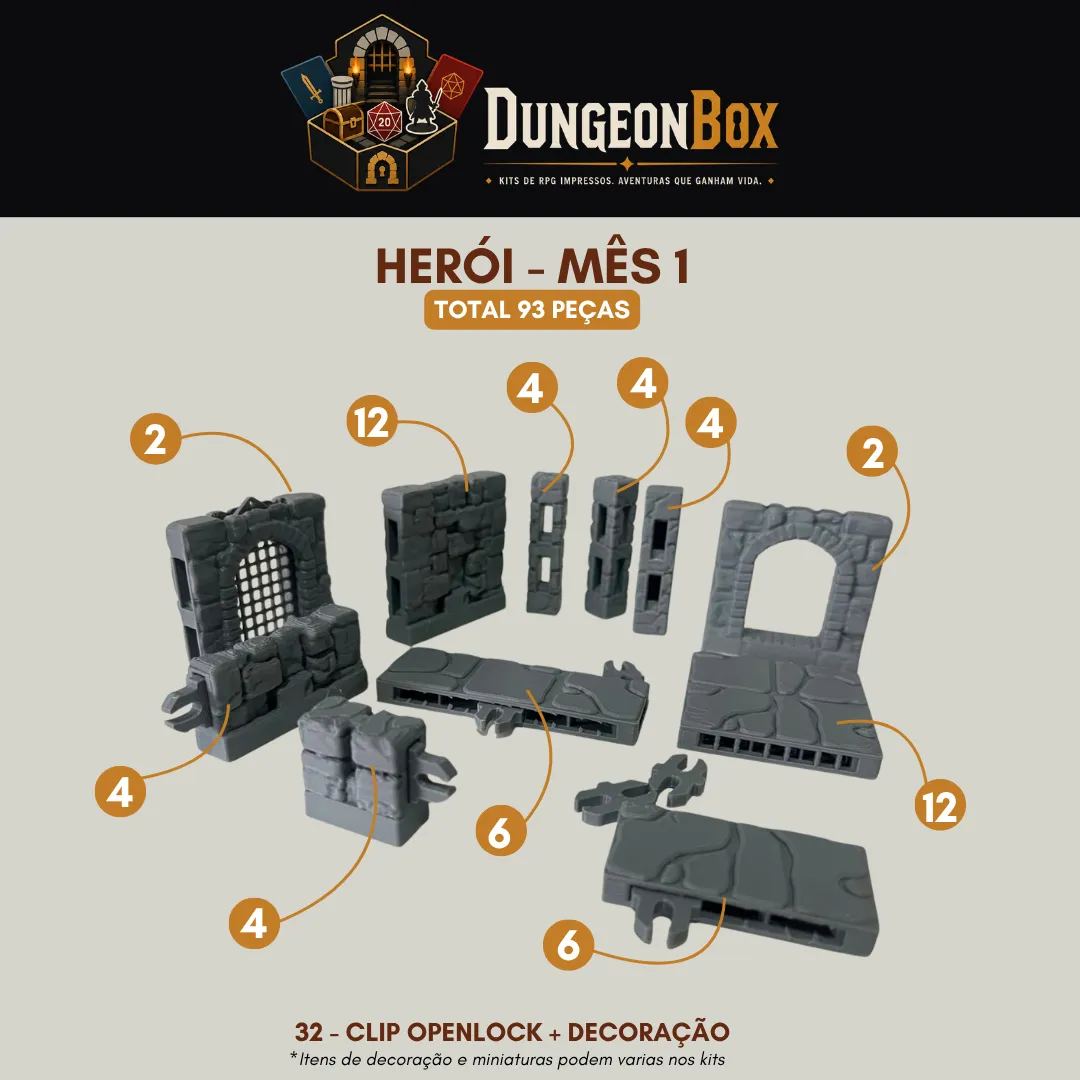 Kit do mês — Herói